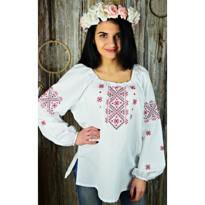Embroidered blouse "Simplicity cotton"